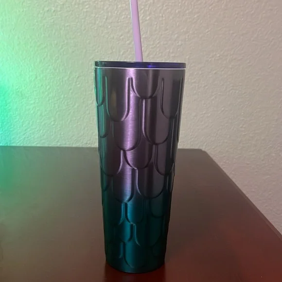 *Brand New* 2023 Starbucks Spring Purple Twilight Ombre Mermaid Scales Stainless - Picture 4 of 6